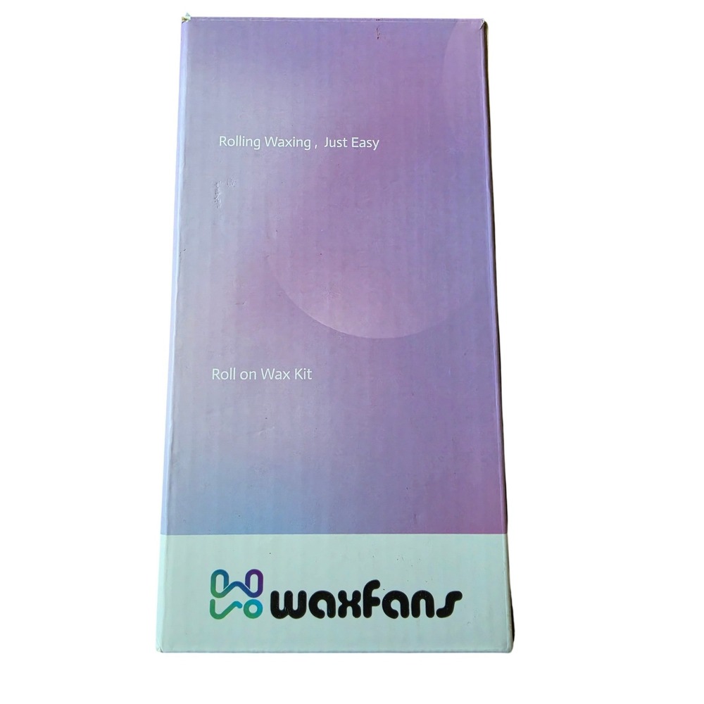 Waxfans Roll on Wax Kit Pink Portable Wax‎ Roller Kit for Sensitive Skin Honey